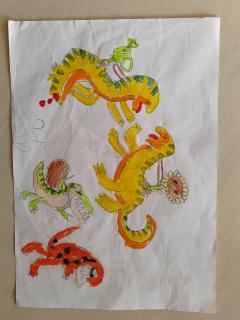 恐龙乐园：豌豆射手和向日葵骑着恐龙一起玩